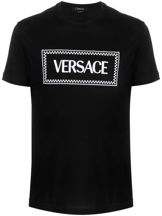 25SS 베르사체 반팔 티셔츠 1011694 1A085841B000 Black - VERSACE
