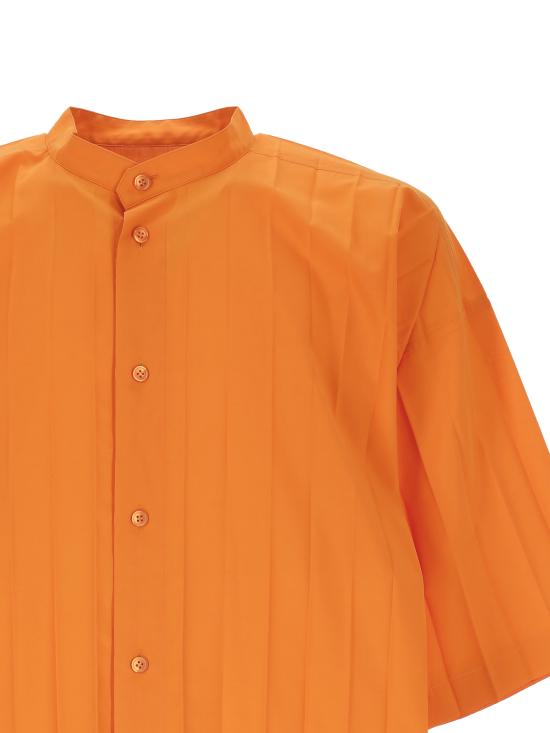 25SS 이세이 미야케 반팔 셔츠 HP56FJ305 32 Orange - ISSEY MIYAKE