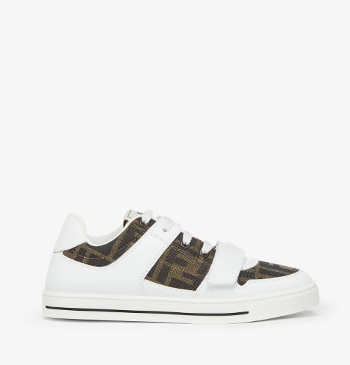 25SS [키즈] 펜디 스니커즈 JMR476 AHGYF0C1A Bianco tabacco nero