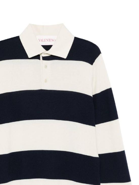 25SS 발렌티노 가라바니 폴로 티셔츠 6V3KP03N APARGY BURRO INDACO - VALENTINO GARAVANI