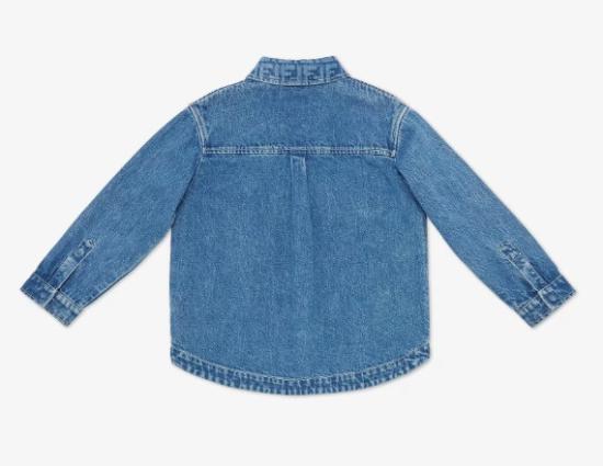 25SS [키즈] 펜디 자켓 JUA196 AMHXF0QG0 Dark blu - FENDI