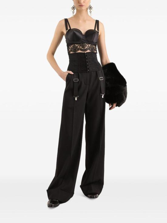  돌체앤가바나 스트레이트 팬츠 FTBM0TFU21EN0000 Black - DOLCE & GABBANA