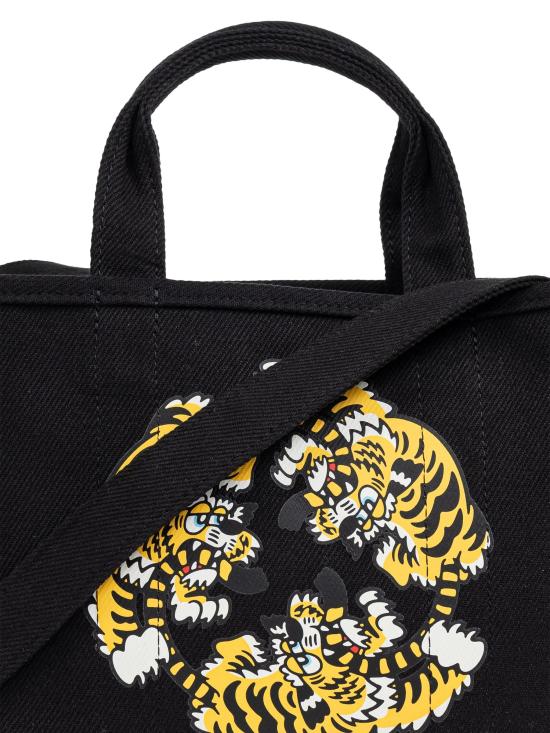 25SS 겐조 토트백 FF58SA910F37 99 Black - KENZO