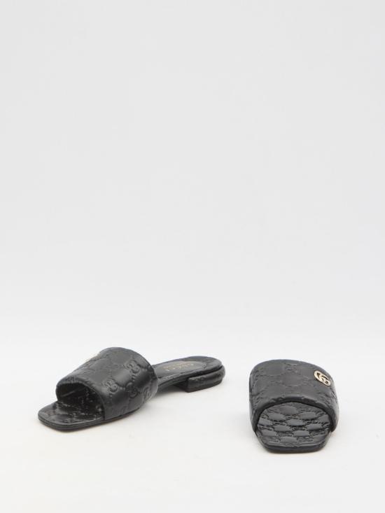 25SS 구찌 뮬/슬리퍼 816330AAEA2 1000 BLACK - GUCCI