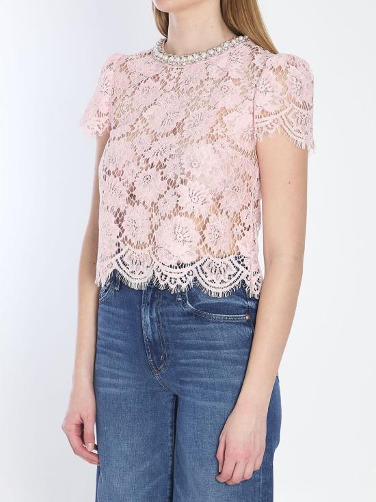 25SS 셀프 포트레이트 반팔 티셔츠 SS25049T PINK - SELF PORTRAIT