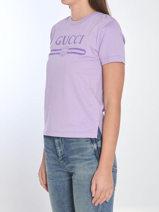 25SS 구찌 반팔 티셔츠 805285XJG05 5959 LILAC - GUCCI
