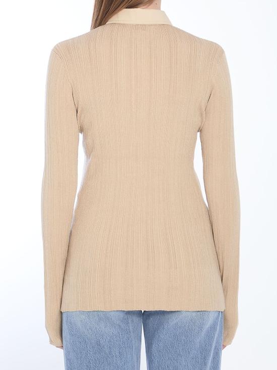 25SS 토템 긴팔 티셔츠 252WRT0453YA0044 BEIGE - TOTEME