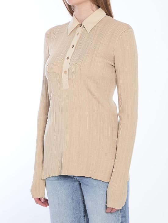 25SS 토템 긴팔 티셔츠 252WRT0453YA0044 BEIGE - TOTEME