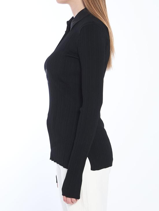 25SS 토템 긴팔 티셔츠 252WRT0453YA0044 001 BLACK - TOTEME