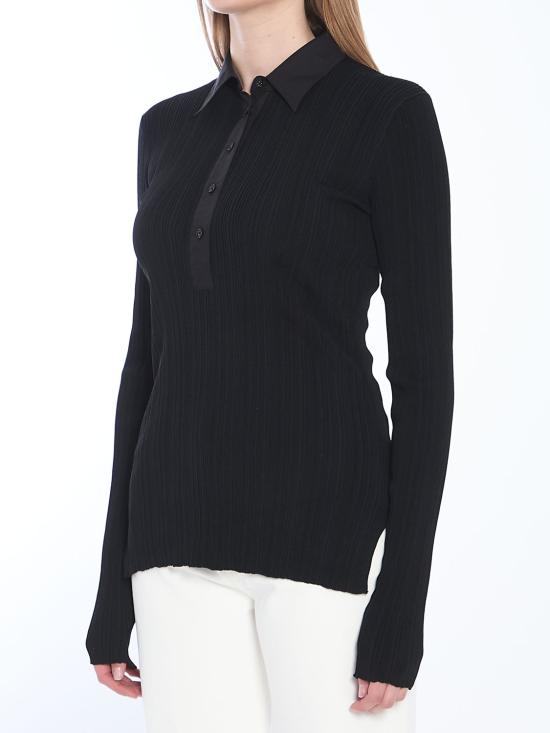 25SS 토템 긴팔 티셔츠 252WRT0453YA0044 001 BLACK - TOTEME