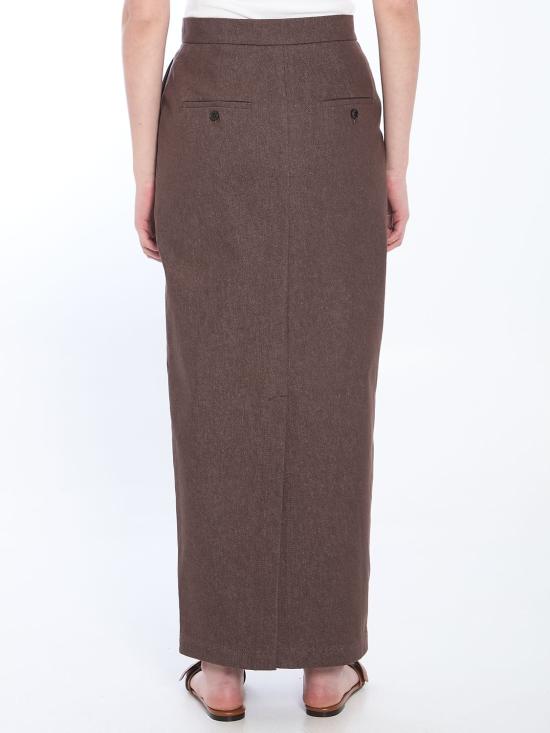 25SS 막스마라 롱 스커트 251110101360010742 002 BROWN - MAX MARA