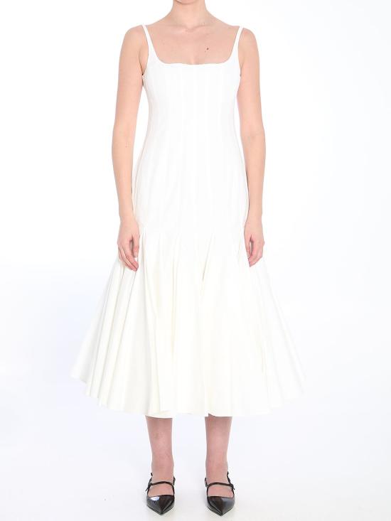 25SS 자크뮈스 롱 원피스 251DR2241520 100 WHITE