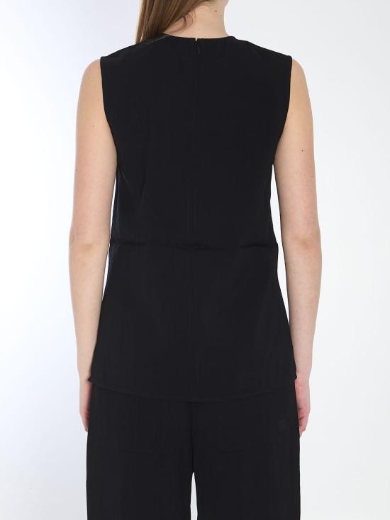 25SS 토템 민소매 티셔츠 252WRT0508FB0192 BLACK - TOTEME