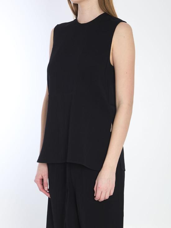 25SS 토템 민소매 티셔츠 252WRT0508FB0192 BLACK - TOTEME