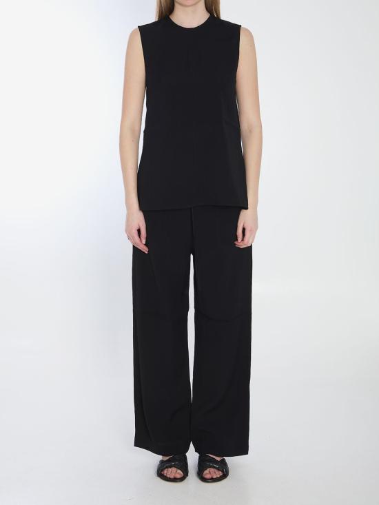 25SS 토템 민소매 티셔츠 252WRT0508FB0192 BLACK - TOTEME