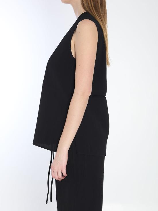 25SS 토템 민소매 티셔츠 252WRT0508FB0192 BLACK - TOTEME