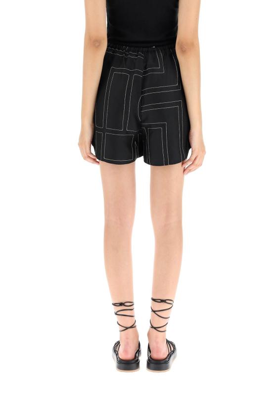 25SS 토템 숏팬츠 223226707 BLACK - TOTEME