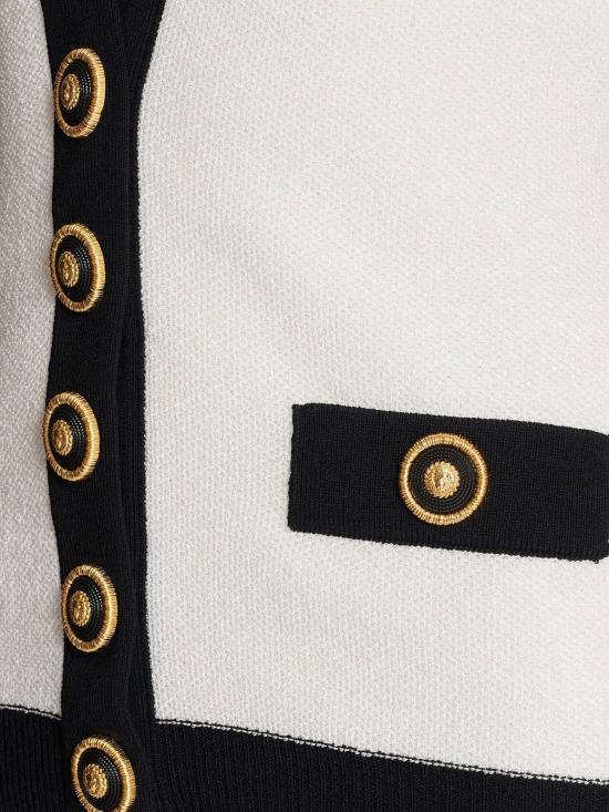 25SS 발망 숏 원피스 EF1R5086KH88 GAU Naturel noir - BALMAIN