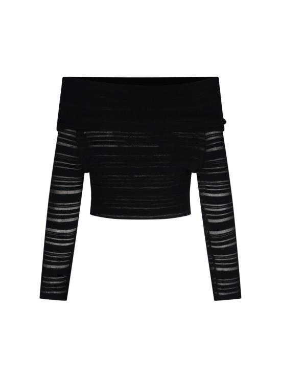 25SS 안드레아 아다모 긴팔 티셔츠 419 010 004 Black - ANDREA ADAMO