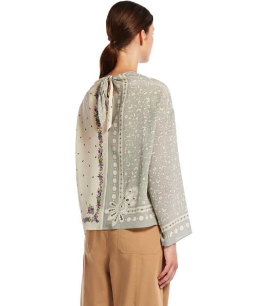 25SS 위켄드막스마라 블라우스 2515111012600 001 42 Ivory - WEEKEND MAX MARA