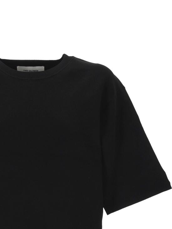 25SS 이브살로몬 반팔 티셔츠 25EYH50353MSVP C99 Black - YVES SALOMON