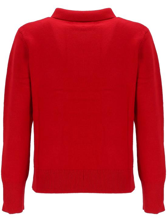 25SS 이자벨마랑에뚜왈 노라 폴로 니트 스웨터   PU0314FA A1X05E11PR Poppy red - ISABEL MARANT ETOILE