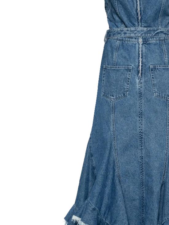 25SS 마르케스 알메이다 미디 원피스 RST25DR0372DNMBL BLUE Blue - MARQUES ALMEIDA