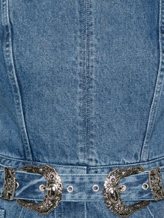 25SS 마르케스 알메이다 미디 원피스 RST25DR0372DNMBL BLUE Blue - MARQUES ALMEIDA