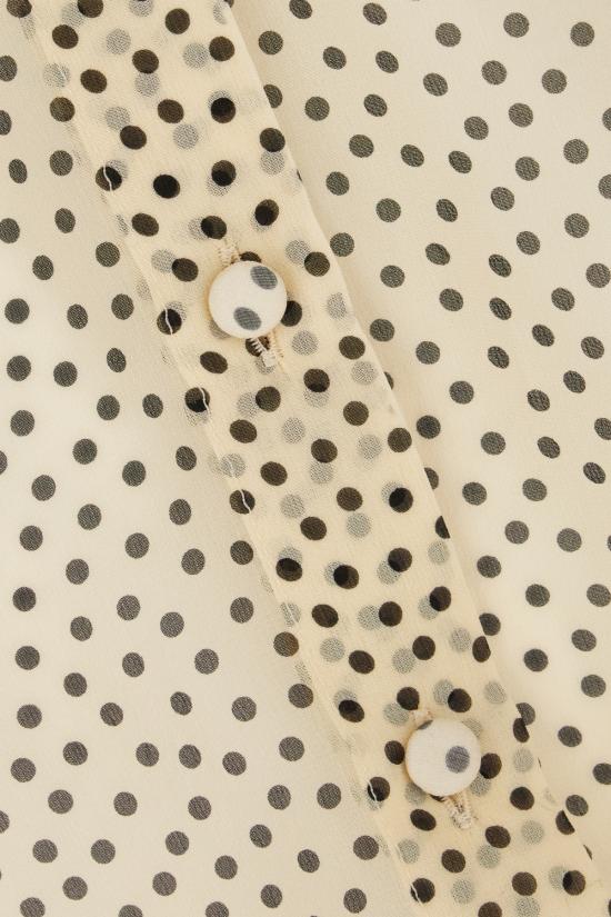 25SS 발렌티노 가라바니 MICRO POIS 마이크로포이즈 블라우스  6B0AB7H19B7 R8E BETULLA NERO - VALENTINO GARAVANI