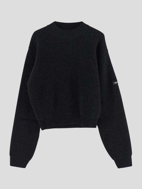 25SS 발렌시아가 긴팔 티셔츠 808444T17031000 Black