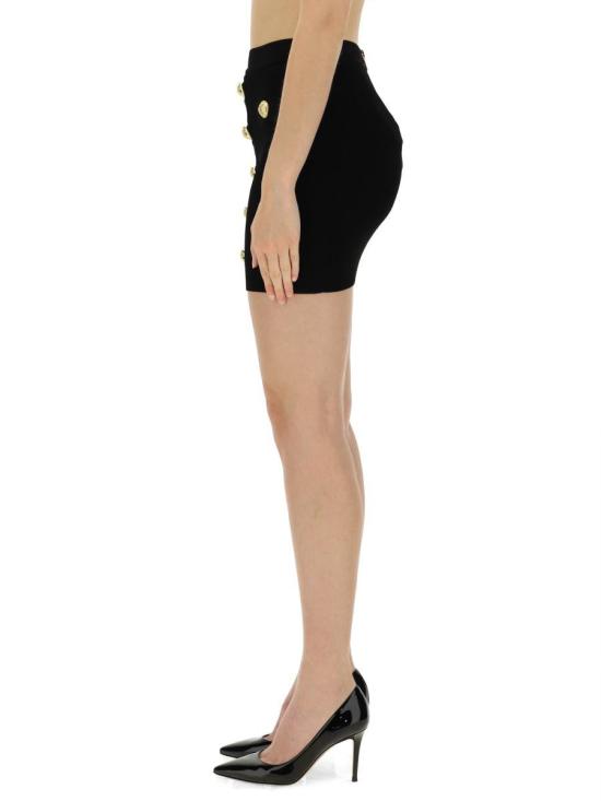 24FW 발망 숏 스커트 DF1LB290KB07 0PA Black - BALMAIN