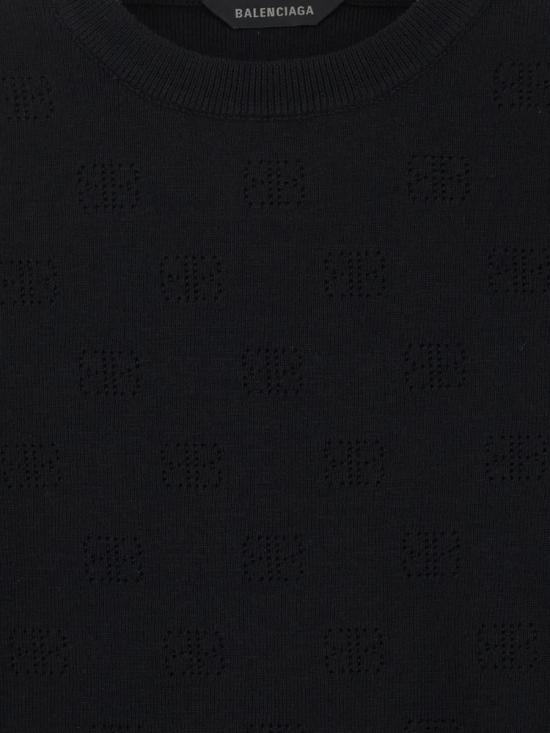 25SS 발렌시아가 긴팔 티셔츠 793613T52151000 Black - BALENCIAGA