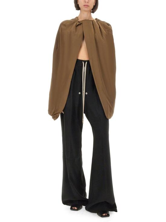 24FW 릭 오웬스 긴팔 티셔츠 RO02D3788 SCH35 BROWN - RICK OWENS