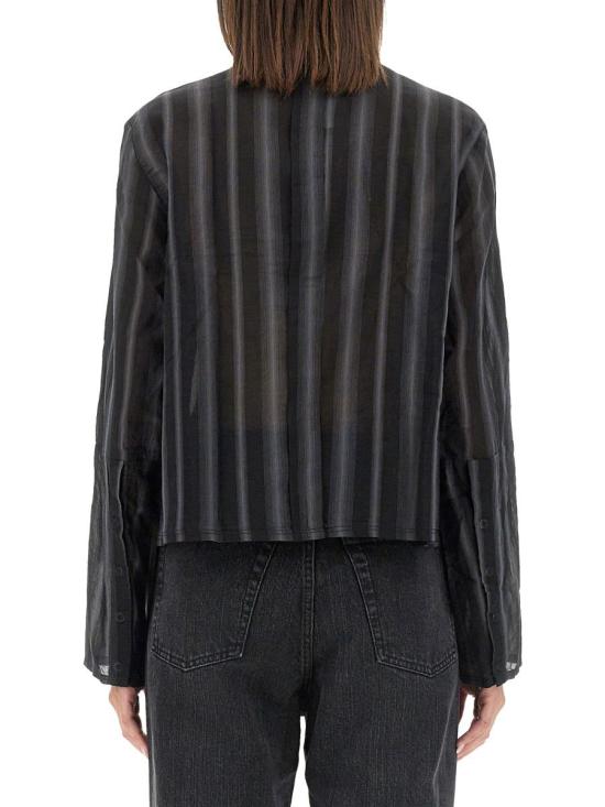 24FW 아워레가시 셔츠 W4242AN NOIRSTRIPESHEERCOTTONSILK Black - OUR LEGACY