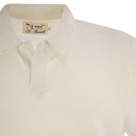 25SS 세인트바쓰 폴로 티셔츠 FRS0001 WHITE - MC2 SAINT BARTH