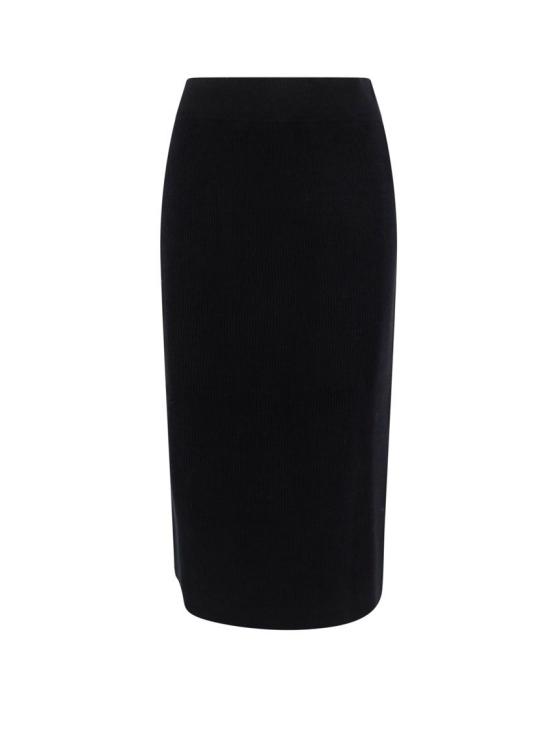 24FW 브루넬로 쿠치넬리 미디 스커트 M16129389 C101 Black