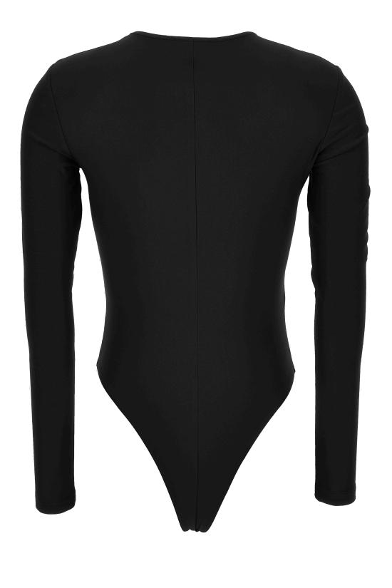 25FW 베르사체 바디수트 티셔츠 77HAM221 J0148899 Black - VERSACE