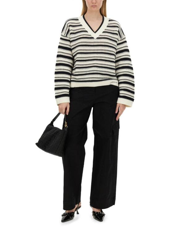 24FW 가니 스트레이트 팬츠 F9612 099 Black - GANNI