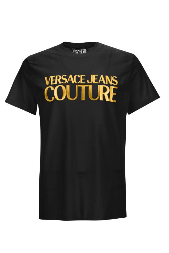 25FW 베르사체 반팔 티셔츠 77GAHT05 CJ00TG89 Black