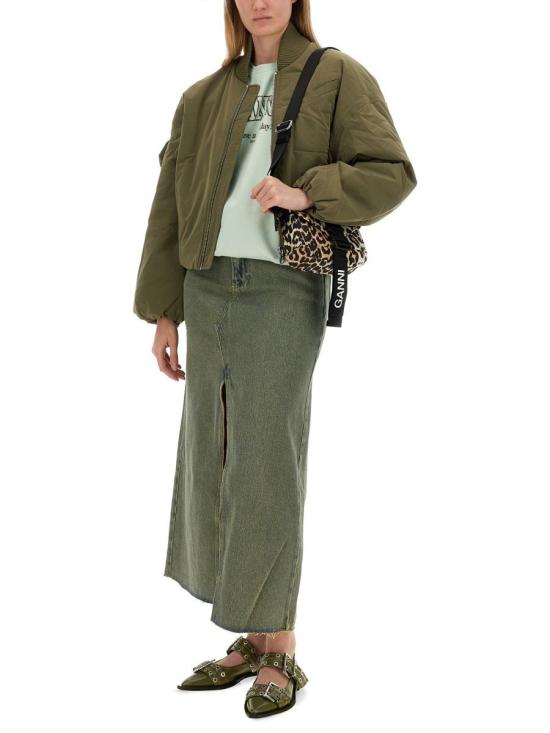 24FW 가니 롱 스커트 J1477 886 Navy - GANNI