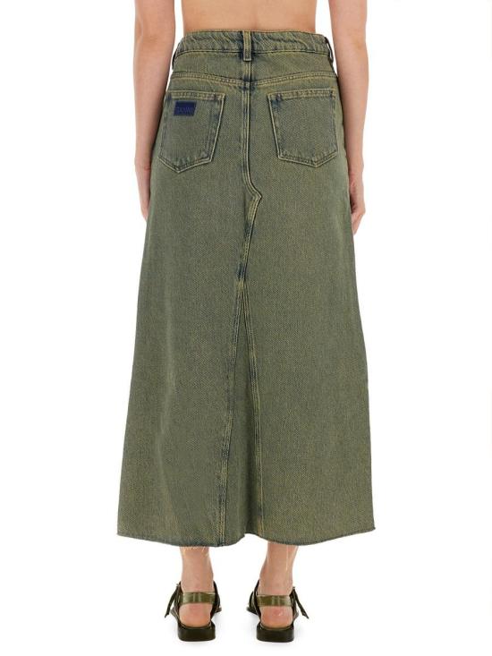 24FW 가니 롱 스커트 J1477 886 Navy - GANNI