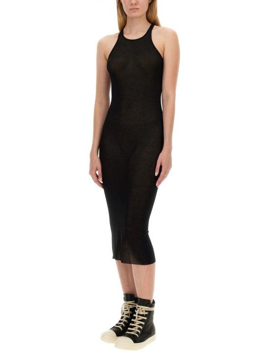 24FW 릭 오웬스 롱 원피스 RP02D3549 RC09 Black - RICK OWENS