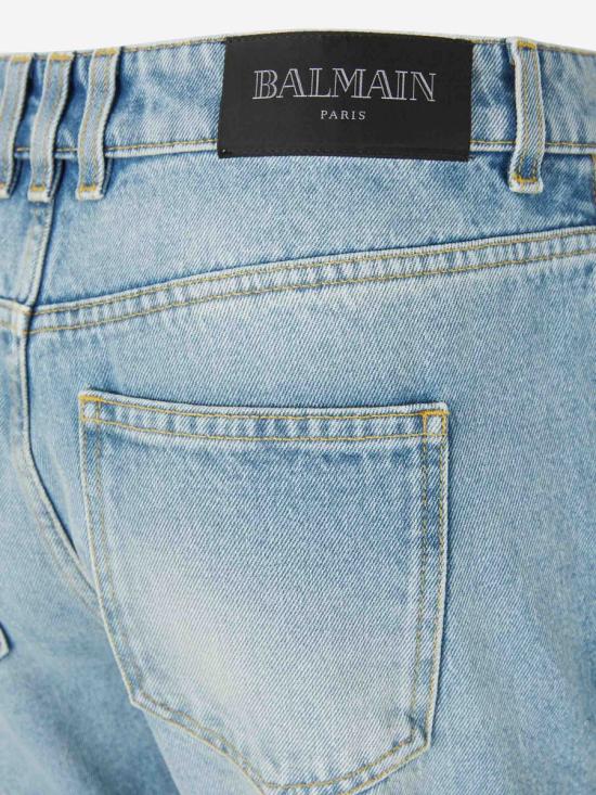 24FW 발망 데님 팬츠 DF1MJ130DE53 6FC BLUE - BALMAIN