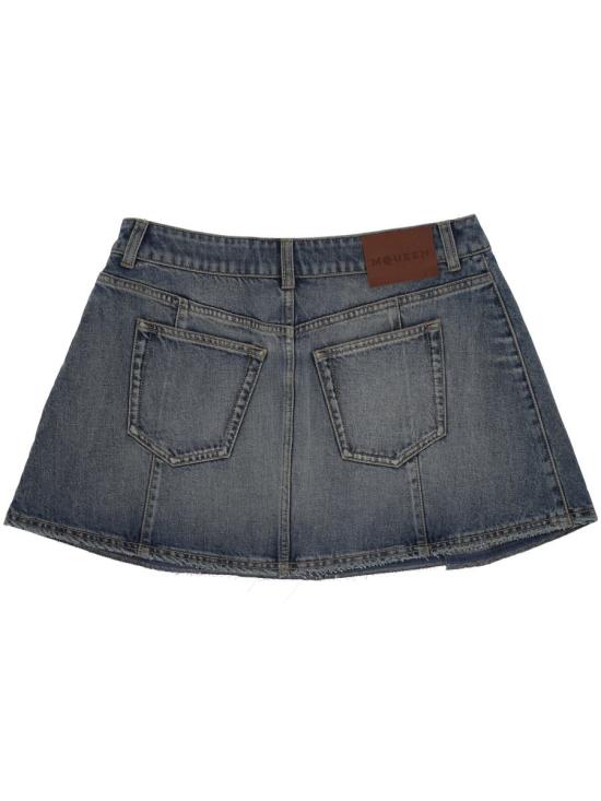 25SS 알렉산더 맥퀸 데님 스커트 817595QMACV4315 BLUE - ALEXANDER MCQUEEN