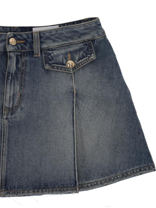 25SS 알렉산더 맥퀸 데님 스커트 817595QMACV4315 BLUE - ALEXANDER MCQUEEN