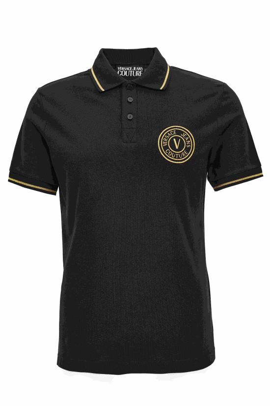 25FW 베르사체 폴로 티셔츠 77GAGT00 CJ01TG89 Black
