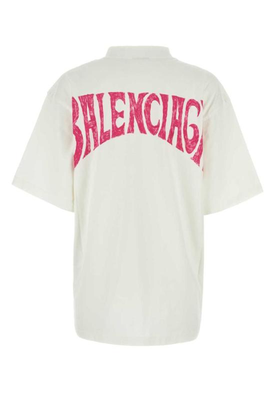  발렌시아가 반팔 티셔츠 764235TPVL9 9601 Pink - BALENCIAGA