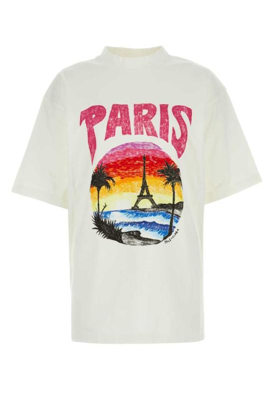  발렌시아가 반팔 티셔츠 764235TPVL9 9601 Pink