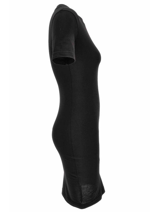 25FW 베르사체 미디 원피스 77HAOT00 CJ03TG89 Black - VERSACE