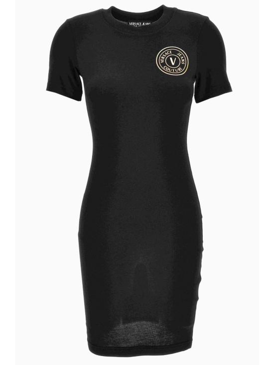 25FW 베르사체 미디 원피스 77HAOT00 CJ03TG89 Black